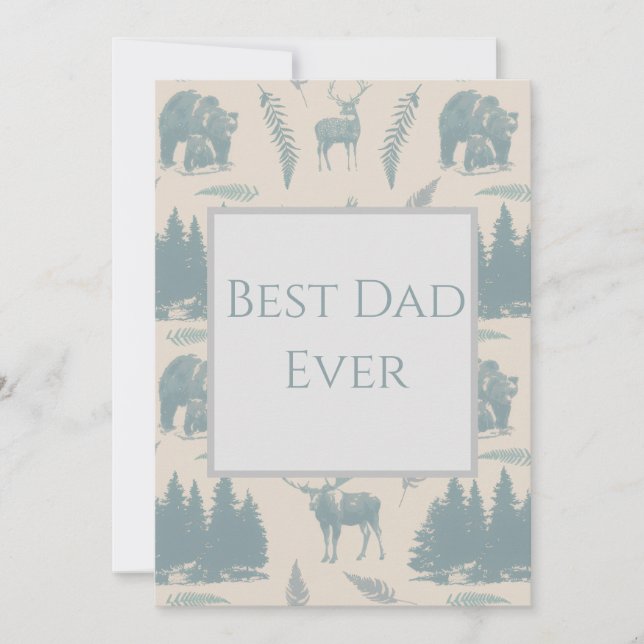 Cartão Best Dad Ever Card (Frente)
