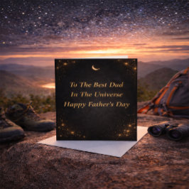 Cartão Best Dad Luxury Moon Father’s Day Card