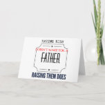 Cartão Best Fathers Day Gifts For Husband<br><div class="desc">Having Kids Doesn't Make Father Raising Does</div>