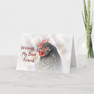 Cartão Best Friend Chicken Birthday Card