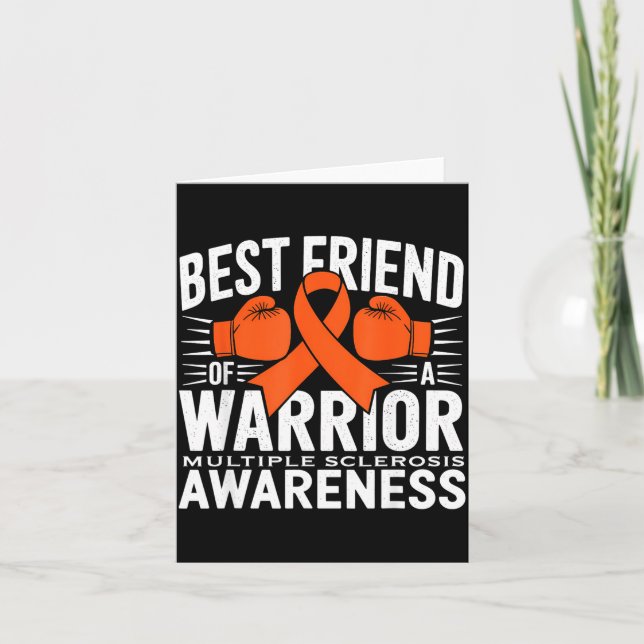 Cartão Best Friend Of A Warrior Multiple Sclerosis Awaren (Frente)