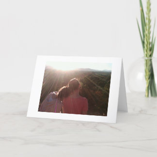 Cartão Best Friends and a Sunset