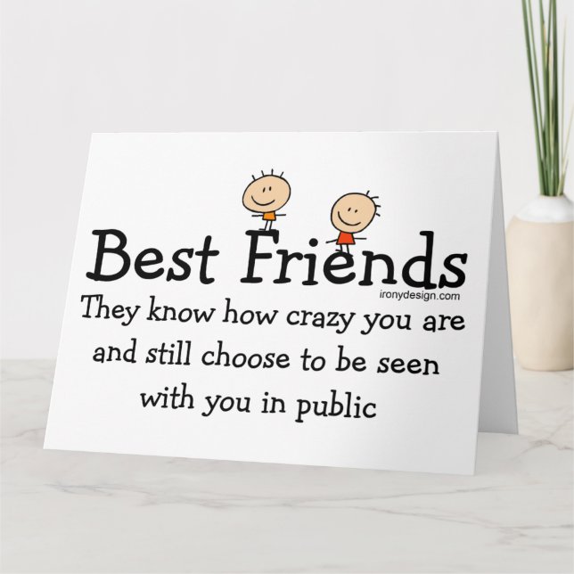 Cartão Best Friends Cards (Frente)
