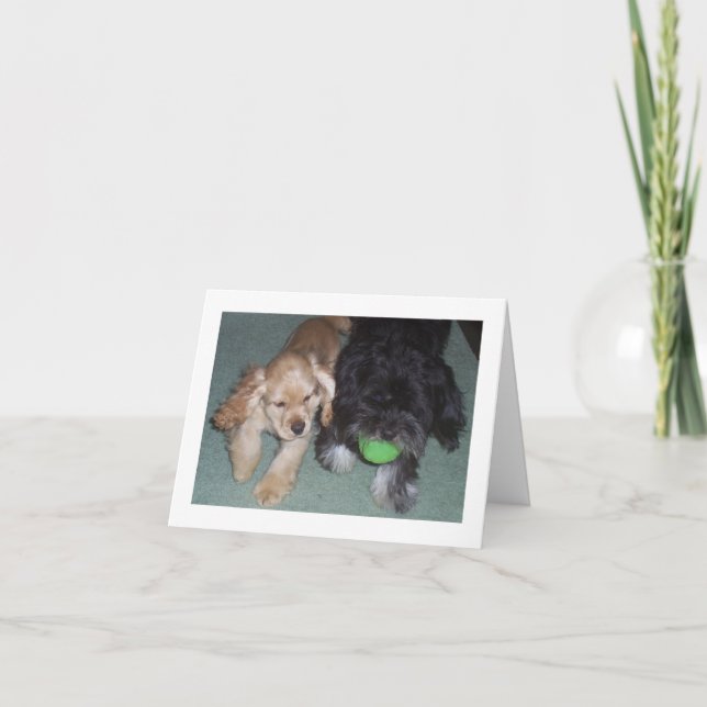 CARTÃO BEST FRIENDS FOREVER BIRTHDAY WISHES FROM PUPS (Frente)