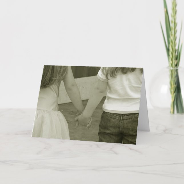 Cartão Best Friends Forever Greeting Card Template (Frente)