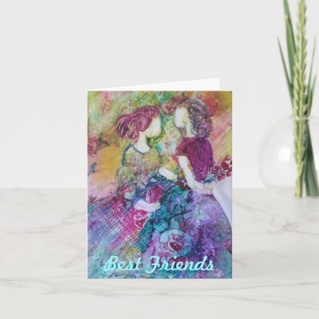 Cartão Best Friends" Notecard (Frente)