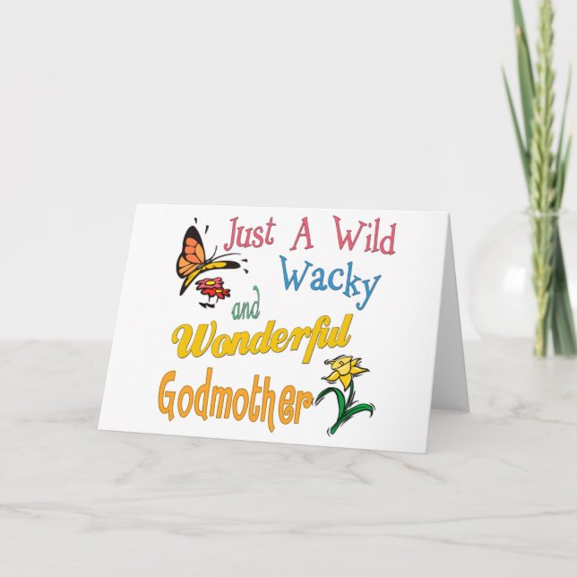 Cartão Best Godmother Gifts (Frente)