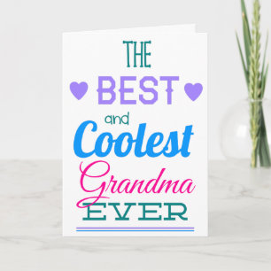 Cartão Best Grandma Ever Mother's Day