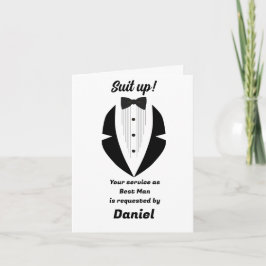 Cartão Best Man Wedding Proposal
