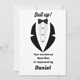 Cartão Best Man Wedding Proposal