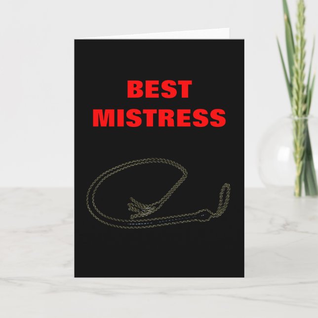 CARTÃO BEST MISTRESS (Frente)
