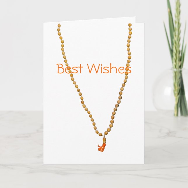 Cartão Best Wishes Hare Krishna Greeting Card (Frente)