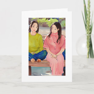 Cartão Bestie. Estou aqui por você