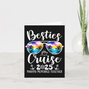 Cartão Besties Cruise 2025 Matching Friends Group Cruisin