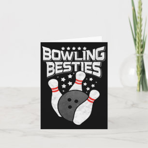 Cartão Besties de boliche