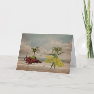 Cartão Besties na praia