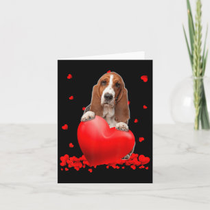 Cartão "Bet Hound Dog Heart Dia de os namorados Men Wome"