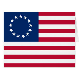 Cartão Betsy Ross Flag, a mais popular Design americana