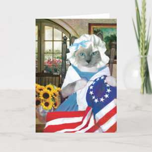 Cartão Betsy Ross Kitten