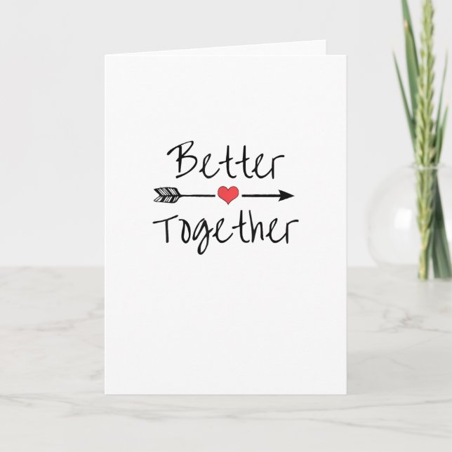 Cartão Better Together Modern Aesthetic  (Frente)
