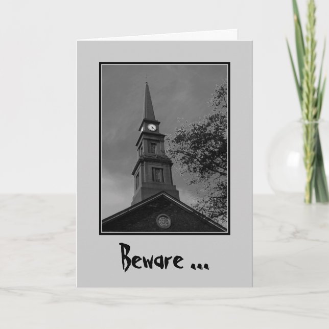 Cartão 'Beware the Witching Hour' Greeting Card (Frente)