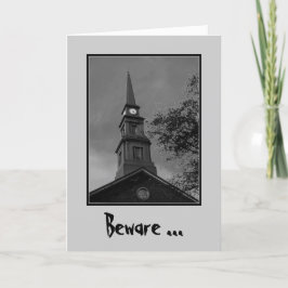 Cartão 'Beware the Witching Hour' Greeting Card