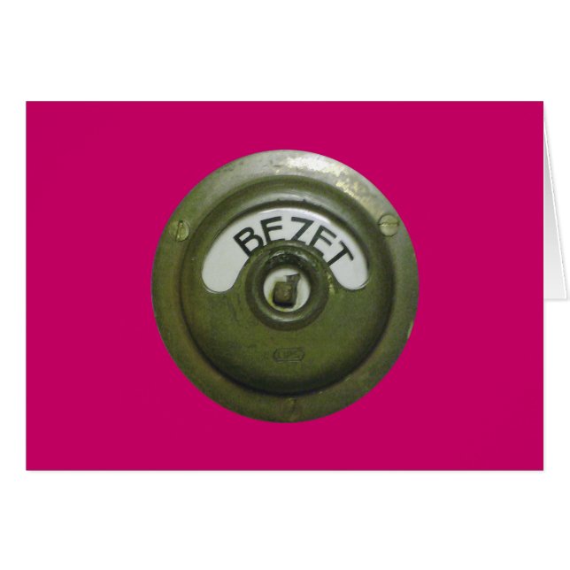 Cartão Bezet, ocupado (Frente Horizontal)