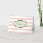 Cartão BFF Friend Birthday Pink Stripe Feminine Mint<br><div class="desc">Personalized birthday greeting card celebrating the "Best Friends Forever ". A soft,  gentle,  feminine,  pink,  mint,  stripe design with a modern chic feel. Easily change the text on the card using our template to make it unique.</div>