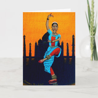 Cartão "Bharatanatyam"