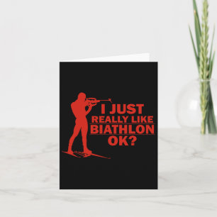 Cartão Biathlon Funny Prone Position Biathletting S