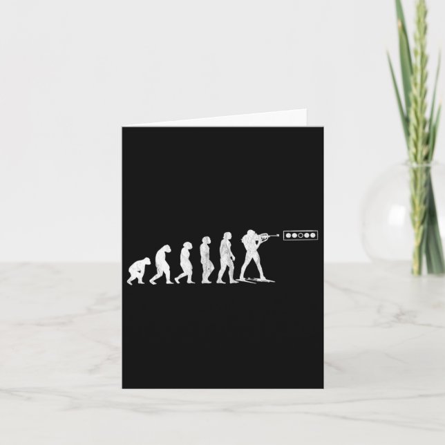 Cartão Biathlon Human Evolution Shoting Range W (Frente)