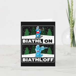 Cartão Biathlon Sport Biathlon Biathlete