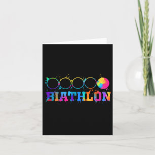 Cartão Biathlon Target Shoting Stand Gift