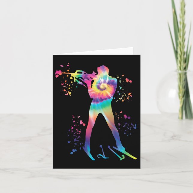 Cartão Biatleta Nórdico de Esqui (Frente)