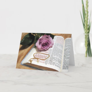 Cartão Bible & Purple Rose - Bold John 3:16