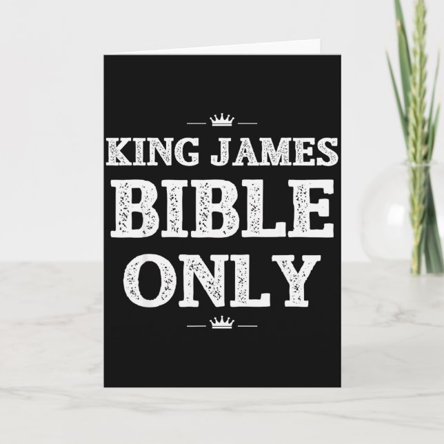Cartão Bible Scripture Verses King James Bible Christian  (Frente)