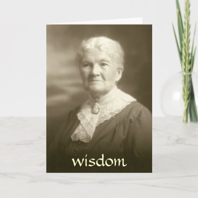 Cartão Bible Verse Greeting Card Wisdom (Frente)
