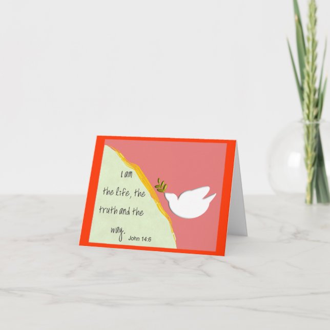 Cartão Bible Verse John 14:6 Notecards (Frente)