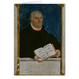 Cartão Bíblia alemão da tradução de Luther, 1561