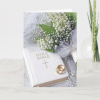Bíblia de Casamento com Buquê de Lírio do Vale