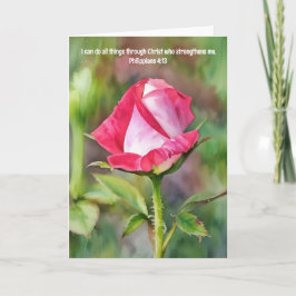 Cartão Bíblia Rosa Rosa Rosa Rosa Verso Resistência