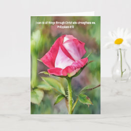 Cartão Bíblia Rosa Rosa Rosa Rosa Verso Resistência