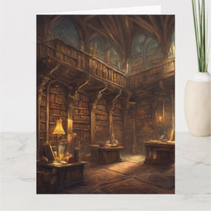 Cartão Biblioteca de fantasia