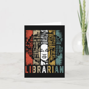Cartão Bibliotecária Afro-Americana Historia Negra