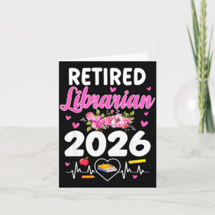 Cartão Bibliotecária aposentada est 2026 bibliotecária es