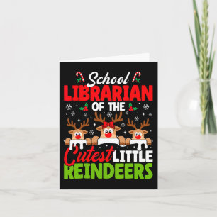 Cartão Bibliotecário Da Escola De Natal Das Rebeldes Mais