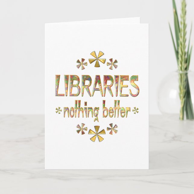 Cartão BIBLIOTECAS Nada melhor (Frente)