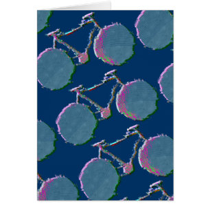 Cartão bicicleta, bicicleta, ciclismo