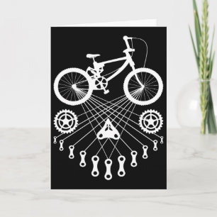 Cartão Bicicleta Bicicleta Mtb Bmx Ciclista Ciclista Cicl