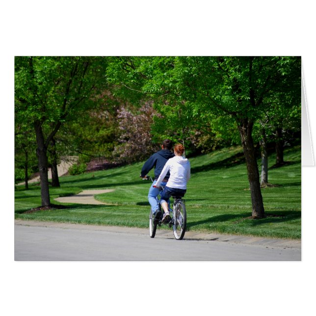 Cartão Bicicleta Construída Para Dois! (Frente Horizontal)